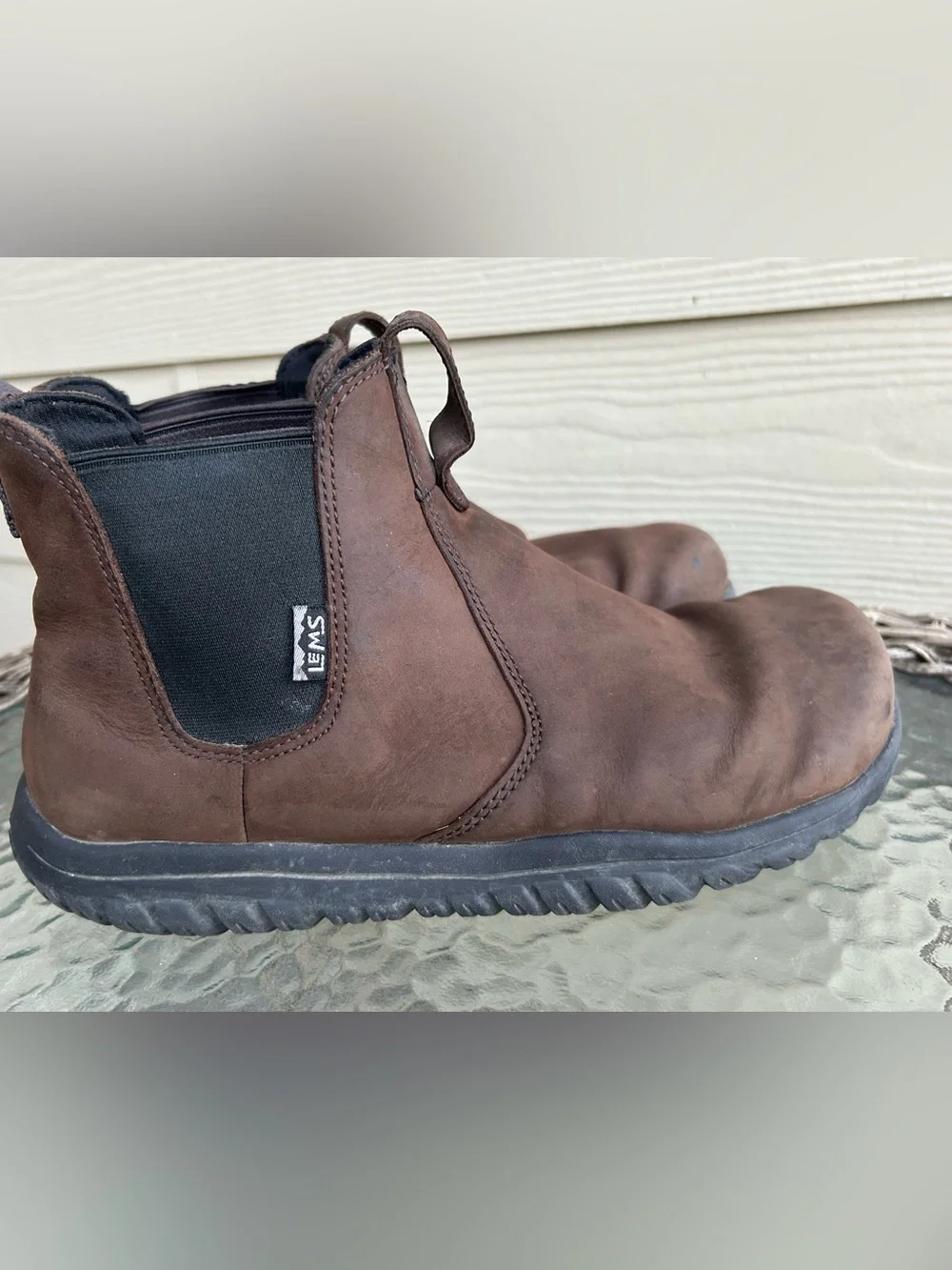 Unisex LEMS (Boulder, Col) Leather Chelsea Minimalist Barefoot Boots M 9 W 10.5